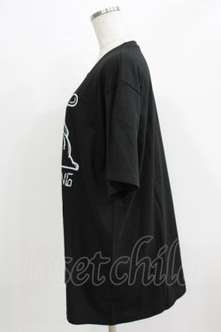 画像2: NieR Clothing / プリントCOTTON CUTSEW XL 黒 H-26-03-09-1067-PU-TO-AK-ZH