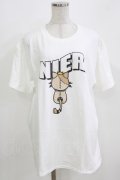 NieR Clothing / プリントCOTTON CUTSEW XL 白 H-26-03-09-1068-PU-TO-AK-ZH