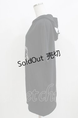 画像2: NieR Clothing / 半袖プルパーカー F 黒 H-26-03-09-1071-PU-TO-AK-ZH