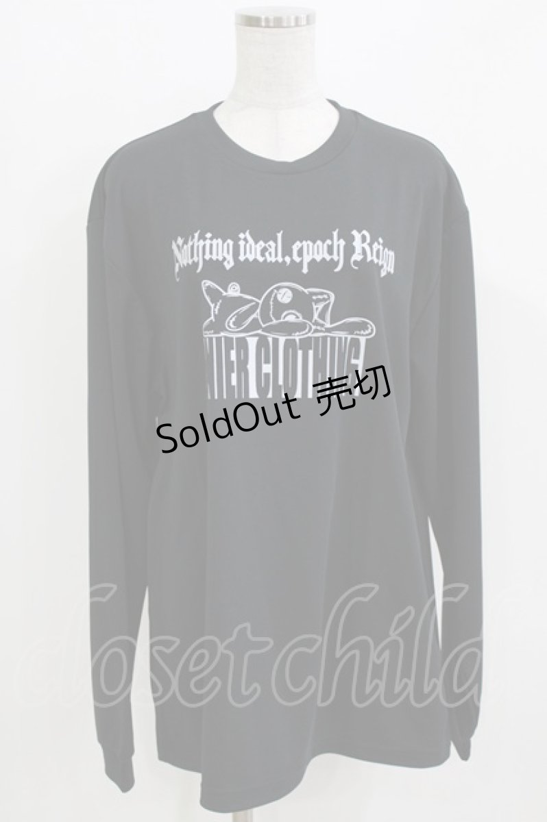 画像1: NieR Clothing / プリントLONG CUTSEW LL 黒 H-26-03-09-1072-PU-TO-AK-ZH (1)