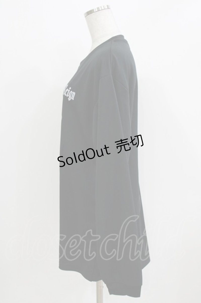 画像2: NieR Clothing / プリントLONG CUTSEW LL 黒 H-26-03-09-1072-PU-TO-AK-ZH (2)