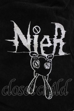 画像2: NieR Clothing / 刺繍リブバッグ  黒 H-26-03-09-1073-PU-BG-AK-ZH