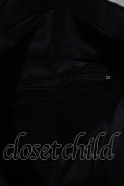 画像3: NieR Clothing / 刺繍リブバッグ  黒 H-26-03-09-1073-PU-BG-AK-ZH