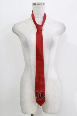 画像1: BPN / スカルロゴネクタイ  赤 H-26-03-09-1078-GO-ZA-KB-ZH