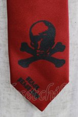 画像2: BPN / スカルロゴネクタイ  赤 H-26-03-09-1078-GO-ZA-KB-ZH (2)