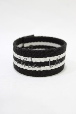 画像1: alice auaa / ロゴプリントストライプブレス   H-26-03-09-1080-AA-AC-KB-ZH