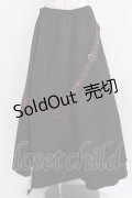 h.NAOTO / ダメージベルトロングスカート  ブラック H-26-03-09-1082-HN-SK-KB-ZH