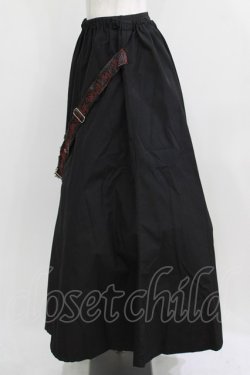 画像2: h.NAOTO / ダメージベルトロングスカート  ブラック H-26-03-09-1082-HN-SK-KB-ZH