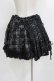 画像3: h.ANARCHY / オーバー付レース重ねチェックスカート  ブラック H-26-03-09-1009-HN-SK-KB-ZH (3)