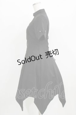 画像2: NieR Clothing / レースアップワンピース  黒 H-26-03-09-1011-PU-OP-AK-ZH