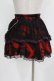 画像3: h.ANARCHY / チャーム付ダメージメッシュスカート  黒×赤 H-26-03-09-1013-HN-SK-KB-ZH (3)