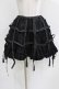 画像1: FRILL / 鳥かごレースフリルスカート  ブラック H-26-03-09-1015-HN-SK-KB-ZH (1)