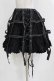 画像2: FRILL / 鳥かごレースフリルスカート  ブラック H-26-03-09-1015-HN-SK-KB-ZH (2)