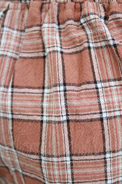 画像4: NieR Clothing / ロゴプリントチェックパンツ F 茶 H-26-03-09-1016-PU-PA-AK-ZH