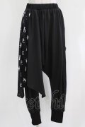 NieR Clothing / レイヤード風サルエルパンツ F 黒 H-26-03-09-1017-PU-PA-AK-ZH