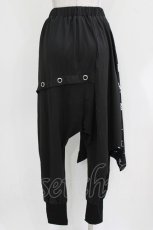 画像3: NieR Clothing / レイヤード風サルエルパンツ F 黒 H-26-03-09-1017-PU-PA-AK-ZH (3)