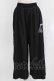画像1: NieR Clothing / 2WAY SIDE ZIP WIDE PANTS F 黒 H-26-03-09-1020-PU-PA-AK-ZH (1)
