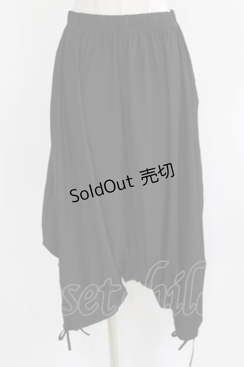 画像1: NieR Clothing / プリントサルエルパンツ F 黒 H-26-03-09-1021-PU-PA-AK-ZH (1)