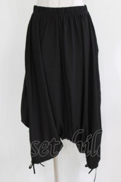 画像1: NieR Clothing / プリントサルエルパンツ F 黒 H-26-03-09-1021-PU-PA-AK-ZH