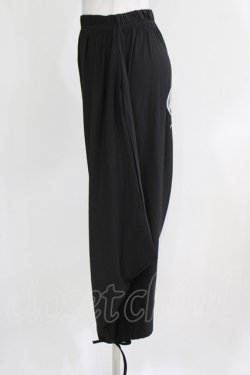 画像2: NieR Clothing / プリントサルエルパンツ F 黒 H-26-03-09-1021-PU-PA-AK-ZH