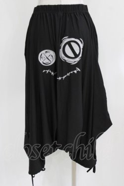 画像3: NieR Clothing / プリントサルエルパンツ F 黒 H-26-03-09-1021-PU-PA-AK-ZH