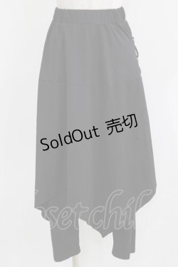 画像1: NieR Clothing / フラップ付きパンツ F 黒 H-26-03-09-1022-PU-PA-AK-ZH