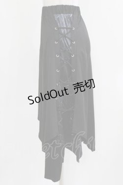 画像2: NieR Clothing / フラップ付きパンツ F 黒 H-26-03-09-1022-PU-PA-AK-ZH