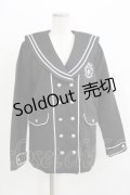 NieR Clothing / セーラー襟ボタンジャケット  黒 H-26-03-09-1024-PU-JA-AK-ZH