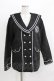 画像1: NieR Clothing / セーラー襟ボタンジャケット  黒 H-26-03-09-1024-PU-JA-AK-ZH (1)