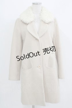 画像1: MILK / シャーリーンコート  ミルクティー×クリーム H-26-03-09-1026-ML-CO-KB-ZH