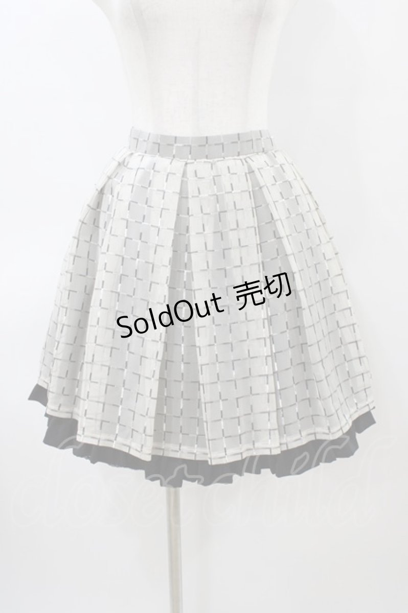 画像1: NO.S PROJECT / シアーチェックスカート M オフ H-26-03-09-061-LO-SK-NS-ZH (1)