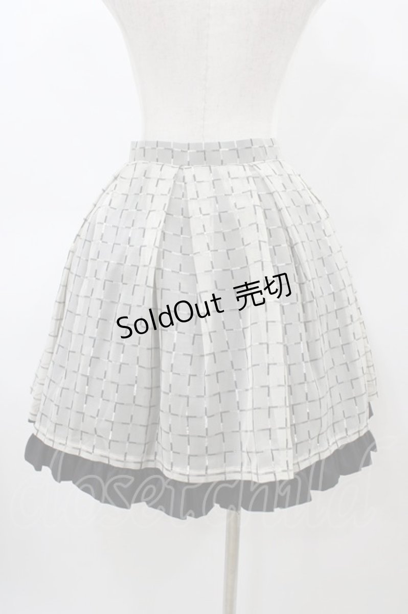 画像2: NO.S PROJECT / シアーチェックスカート M オフ H-26-03-09-061-LO-SK-NS-ZH (2)