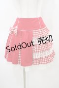 Angelic Pretty / Candyギンガムスカート Free レッド H-26-03-09-062-AP-SK-NS-ZH