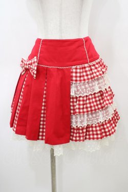 画像1: Angelic Pretty / Candyギンガムスカート Free レッド H-26-03-09-062-AP-SK-NS-ZH