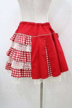 画像2: Angelic Pretty / Candyギンガムスカート Free レッド H-26-03-09-062-AP-SK-NS-ZH