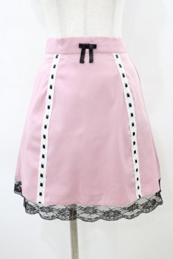 画像1: Ank Rouge / はしごレース台形スカート M ピンク H-26-03-09-063-CA-SK-NS-ZH