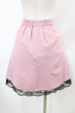 画像2: Ank Rouge / はしごレース台形スカート M ピンク H-26-03-09-063-CA-SK-NS-ZH