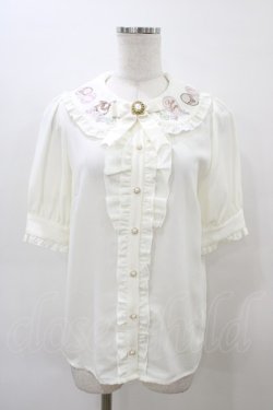 画像1: Amavel / イースターバニーブラウス Free オフ/ピンク H-26-03-09-065-CA-BL-NS-ZH