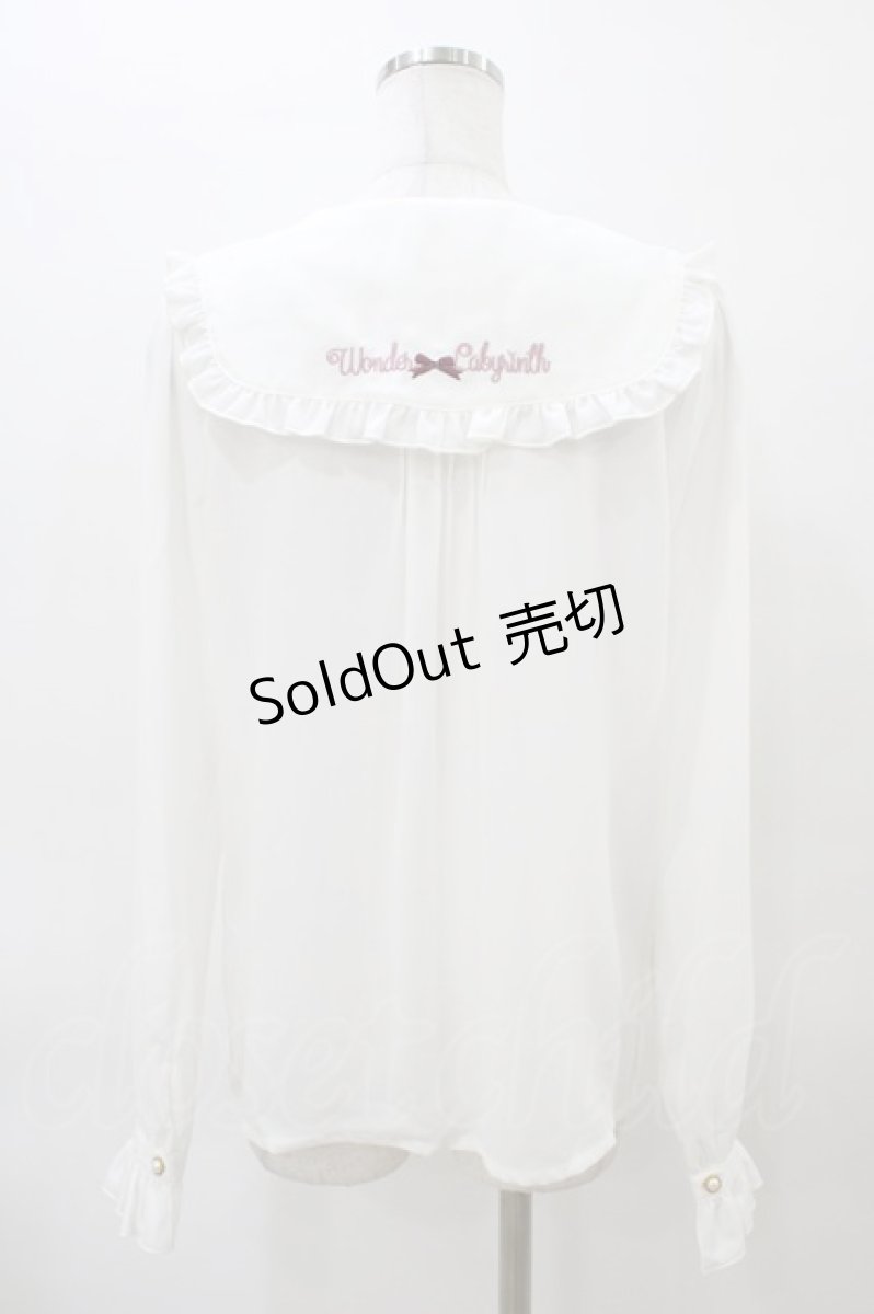 画像2: Amavel / Cherry Ribbonブラウス Free オフ H-26-03-09-066-CA-BL-NS-ZH (2)