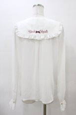 画像2: Amavel / Cherry Ribbonブラウス Free オフ H-26-03-09-066-CA-BL-NS-ZH (2)