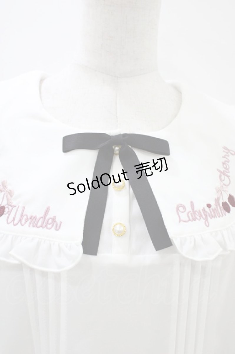 画像3: Amavel / Cherry Ribbonブラウス Free オフ H-26-03-09-066-CA-BL-NS-ZH (3)