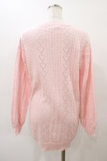 画像2: Amavel / ハート透かし編みロングカーディガン Free ピンク H-26-03-09-068-CA-TO-NS-ZH (2)