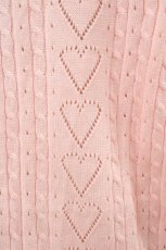 画像3: Amavel / ハート透かし編みロングカーディガン Free ピンク H-26-03-09-068-CA-TO-NS-ZH (3)