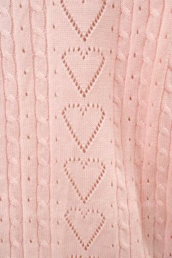 画像3: Amavel / ハート透かし編みロングカーディガン Free ピンク H-26-03-09-068-CA-TO-NS-ZH