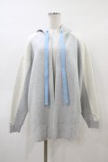 ぽっぷこーんミュージアム / イラストレーターの界さけ様がデザイン『鏡合わせのニットカーディガン』 Free グレー H-26-03-09-069-LO-TO-NS-ZH