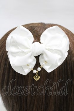 画像2: Angelic Pretty / Etudeリボンバレッタ  オフ H-26-03-09-010-AP-AC-NS-ZH