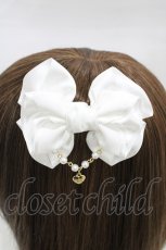 画像2: Angelic Pretty / Etudeリボンバレッタ  オフ H-26-03-09-013-AP-AC-NS-ZH (2)