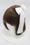 Princess Melody / パールハートレースおりぼんクリップ  オフ H-26-03-09-014-EL-AC-NS-ZH