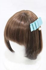 画像1: Angelic Pretty / Doll's Ribbonバレッタ  サックス H-26-03-09-021-AP-AC-NS-ZH (1)