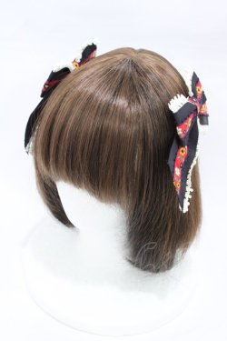 画像1: BABY,THE STARS SHINE BRIGHT / おとぎの国の赤ずきんちゃんリボンコーム  ブラック H-26-03-09-022-BA-AC-NS-ZH